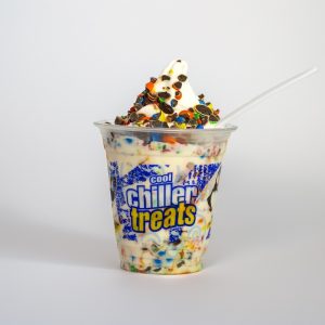 Frosty Razzle Mix-in (Vanilla with M&Ms)